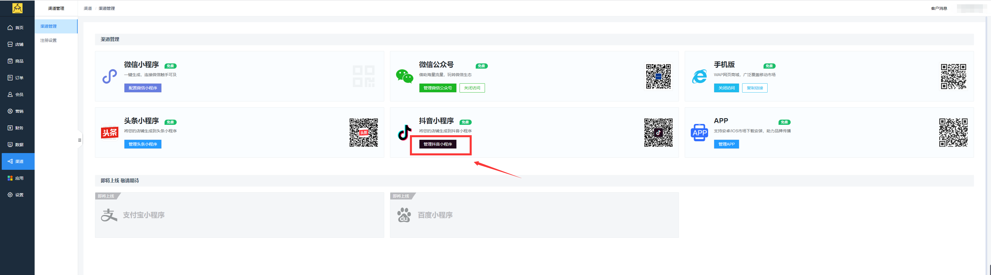 对接头条、抖音小程序